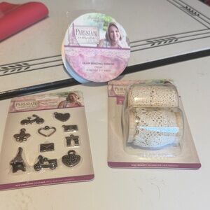 Lot of 3 Crafters Companion Parisian Embellishments